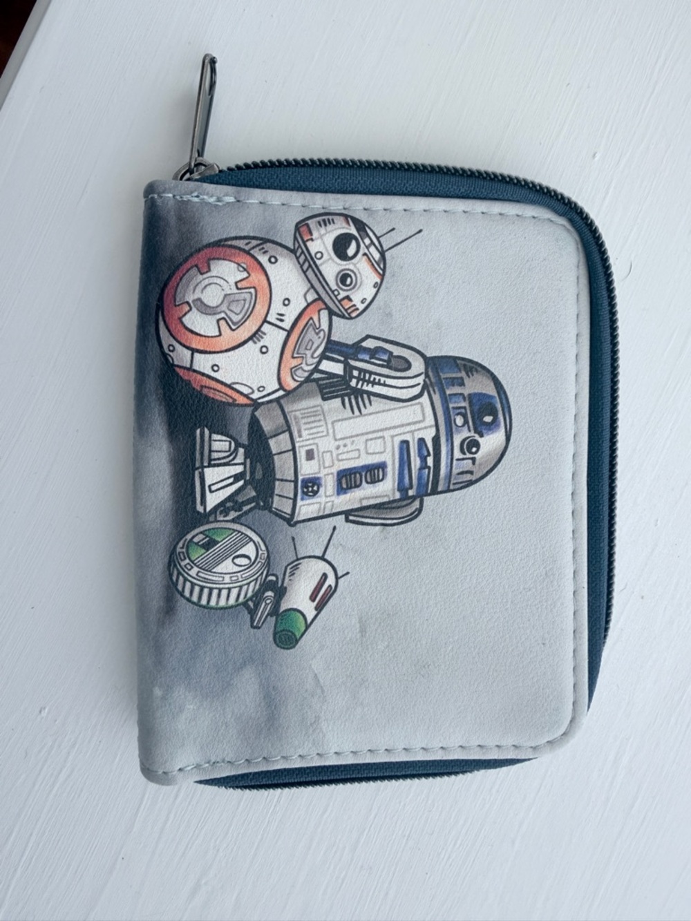 Star Wars Light Gray & Navy Rebel Alliance Zip Wallet - Picture 2 of 3